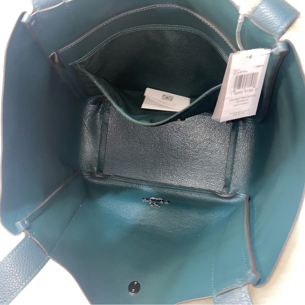 Coach pebble leather Hadley Tote bag New - Picture 3 of 12